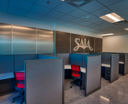 SAIA Buford, GA office layout with cubicles