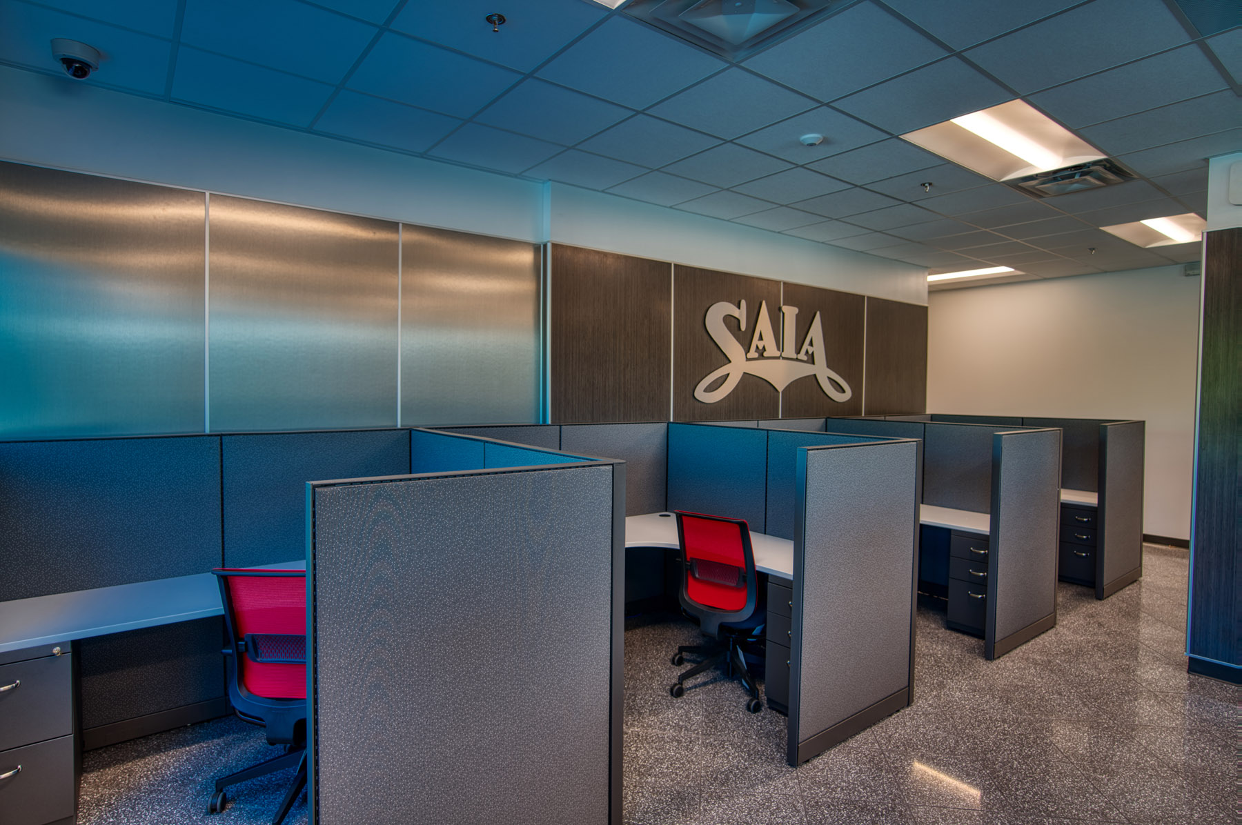 SAIA Buford, GA office layout with cubicles