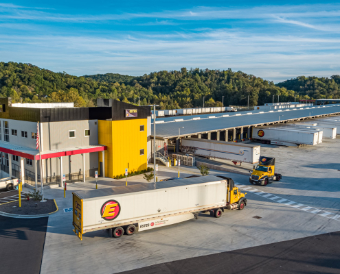 Estes, Knoxville TN, aerial view of dock area