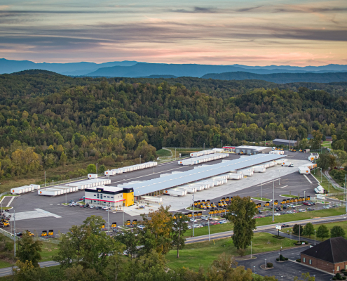 Estes, Knoxville TN, aerial view of the site