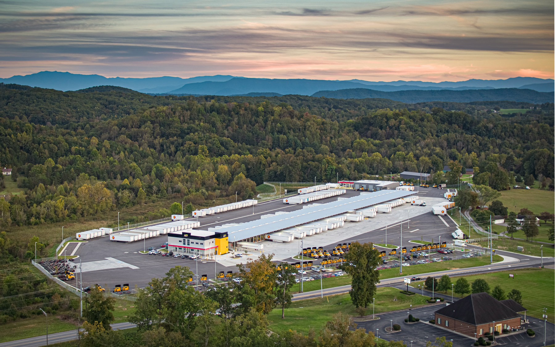 Estes, Knoxville TN, aerial view of the site