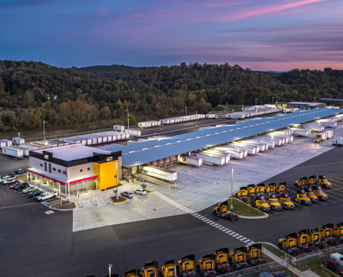 Estes, Knoxville TN, aerial view of the site