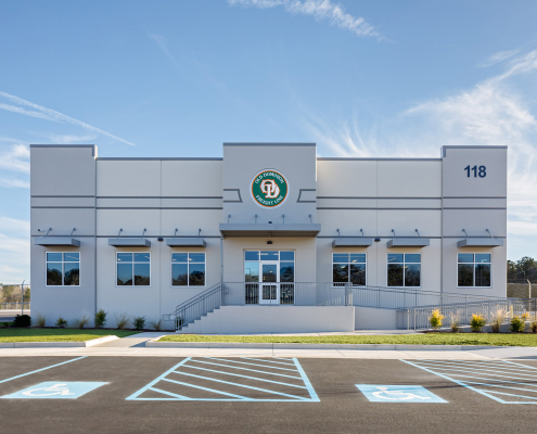 ODFL Columbia, SC, front entrance, building exterior