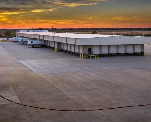 ODFL Katy TX, aerial view with sunset